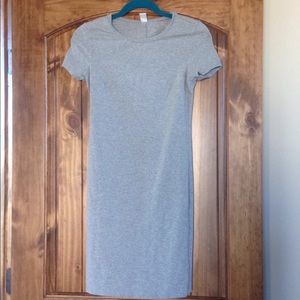 Gray t-shirt dress